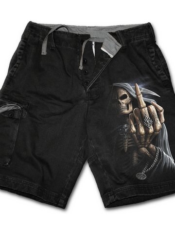 a tökéletes és egyedi ruházathoz Férfi rövidnadrág Ujj csontok motívummal